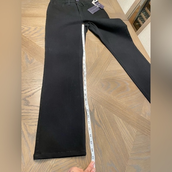 NWT NYDJ Marilyn Straight Leg Washed Black Jeans petite - Picture 9 of 12